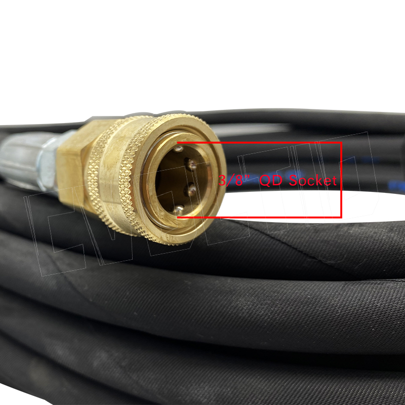 High Pressure Washer Hose 3600 PSI with 3/8" Quick Connector