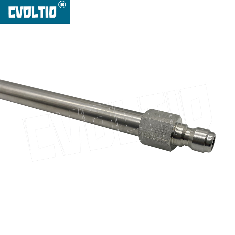 High Pressure Washer Extension Wand 4000 PSI, 30°,90°,120° Curved Rod Kit, 1/4’’Quick Connect