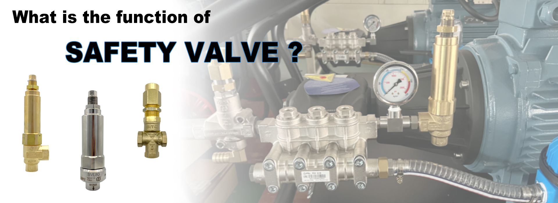 What is the function of the safety valve on the ultra high pressure washer?