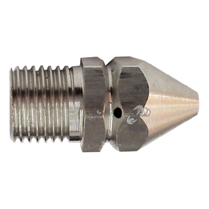 4000PSI Pressure Washer Accessories 1/4" sewer jetter nozzle with 1 Forward 3 Rear