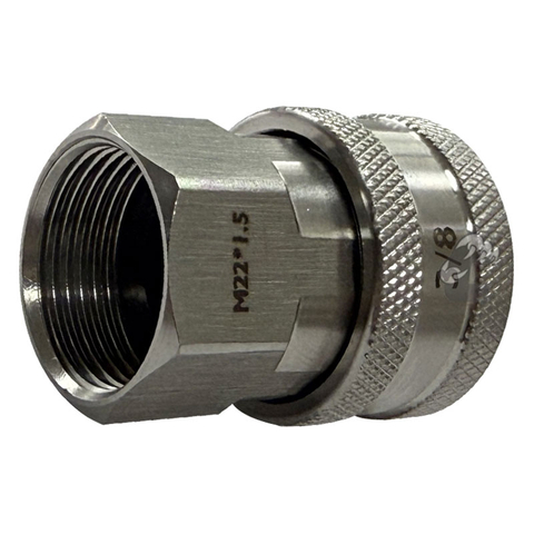 High Pressure Washer Hose Adapter M22F*1.5-14 to 3/8"QD Socket 