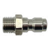 High Pressure Washer Adapter Stainless Steel Material 1/4"MNPT to 1/4"QD PLUG