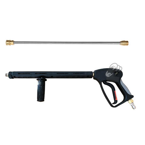 4000PSI Pressure Washer Gun with handle, 20 inch lance, 3/8" Male Plug and 1/4” Quick Connector Coupler