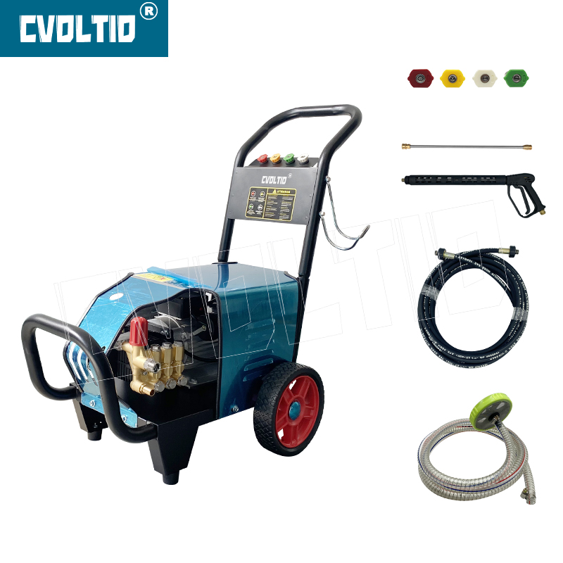 Auto Stop 100Bar 13LPM 2KW Electric High Pressure Washer with Stainless Steel Cover- KHM 