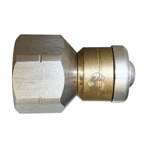 4000PSI Pressure Washer Accessories Rotary Drain Jetting Nozzle with 3 Rear