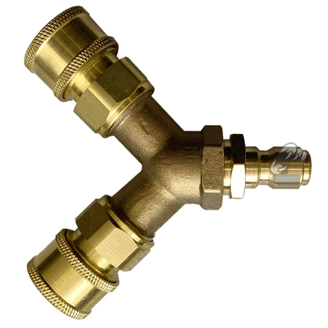 High Pressure Washer Adapter 2*3/8"QD Socket to 3/8"QD Plug