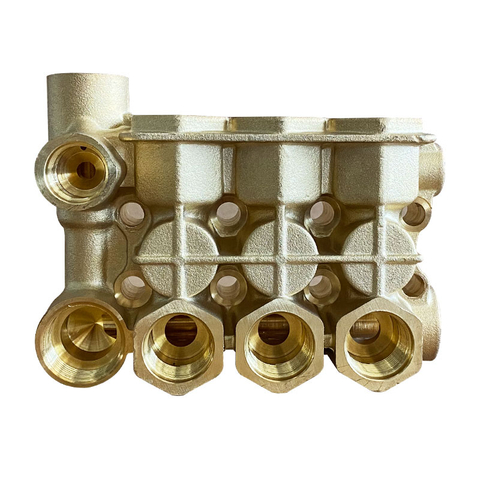 High Pressure Washer Conjoined Pump Head Brass Block